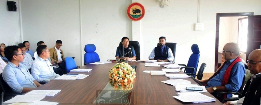 Mokokchung DISHA meeting held at ADC Planning Conference Hall, Mokokchung on September 21. (DIPR Photo)